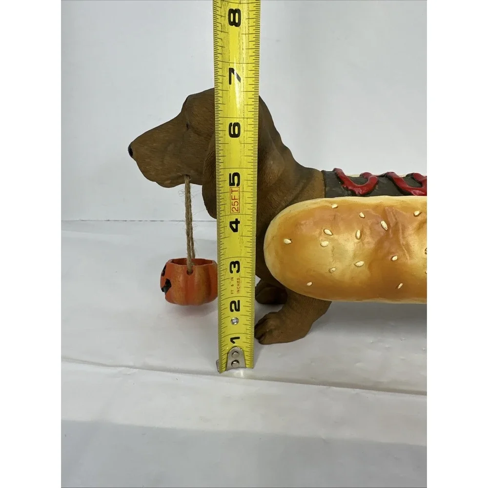 Cracker Barrel Eye Want Candy Halloween Dachshund w/ Jack O Lantern Pumpkin Box